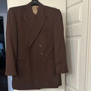 Stacy Adams Brown Double-Breasted Suit